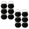 Halloween Cauldron - 6 Inch Black Plastic Candy Holder for Kids - Halloween Party Favors & Supplies (12/Pkg) Pkg/1